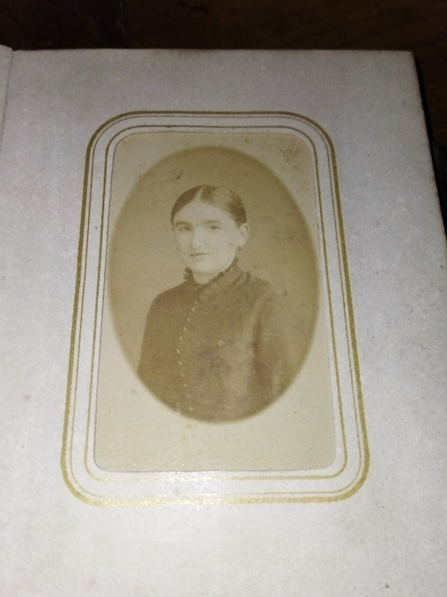 ALBUM Photos ancien Fermoir ouvragé Laiton Collection XIX-photo-3