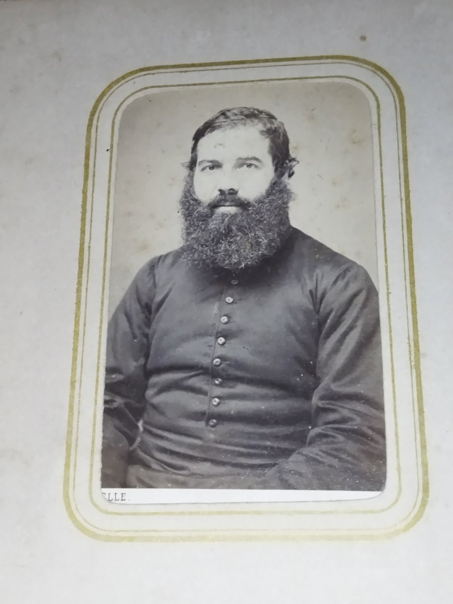 ALBUM Photos ancien Fermoir ouvragé Laiton Collection XIX-photo-7