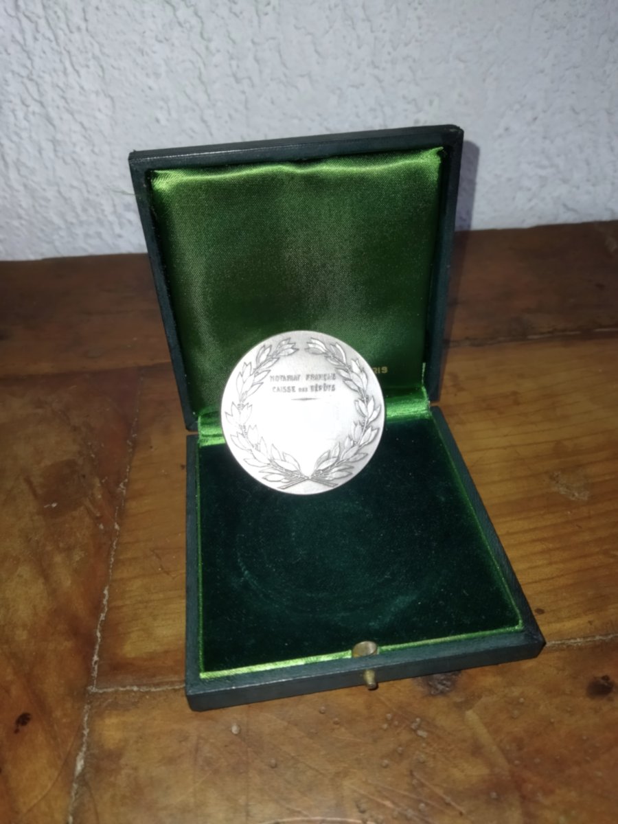 Loisel Pothier Silver Medal Caisse Des Dépôts Notariat Collection-photo-2