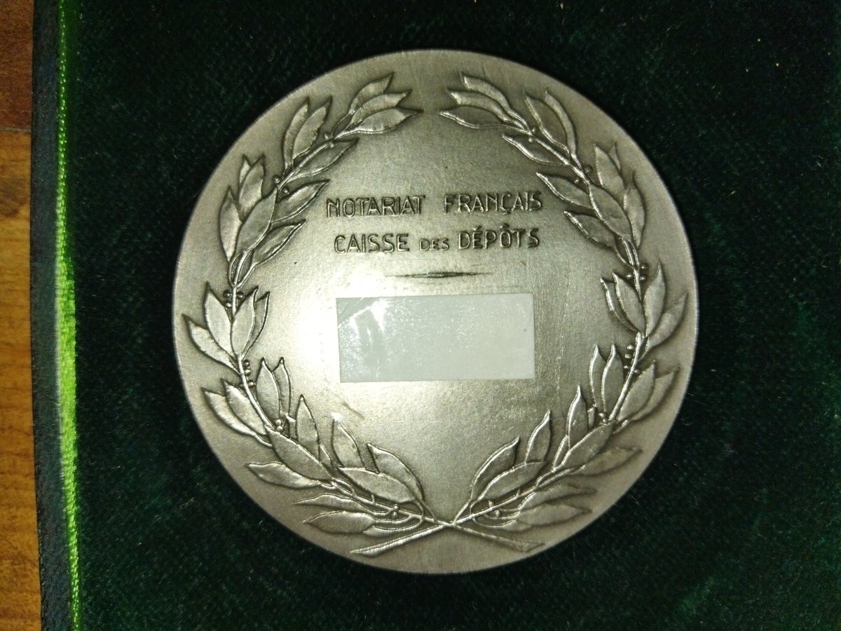 Loisel Pothier Silver Medal Caisse Des Dépôts Notariat Collection-photo-3