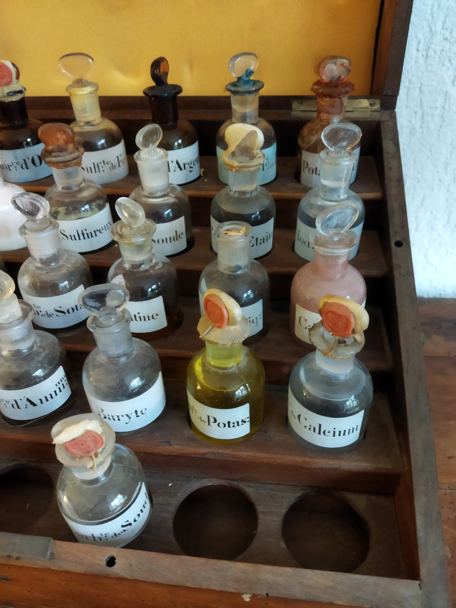 PHARMACIE Meuble de Métier Présentoir Flacons Apothicaire Collection-photo-2