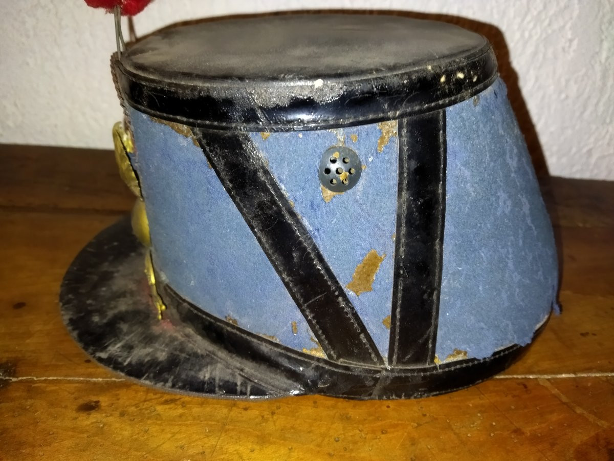 MILITARIA SHAKO Coiffe ancienne de l'École de Saint-Cyr Collection-photo-4