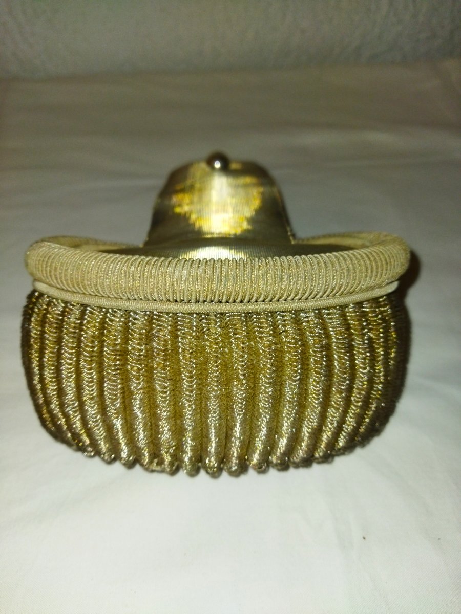 Militaria Antique Epaulettes Military Aiguillettes Gold Thread 19th Century Collection-photo-1