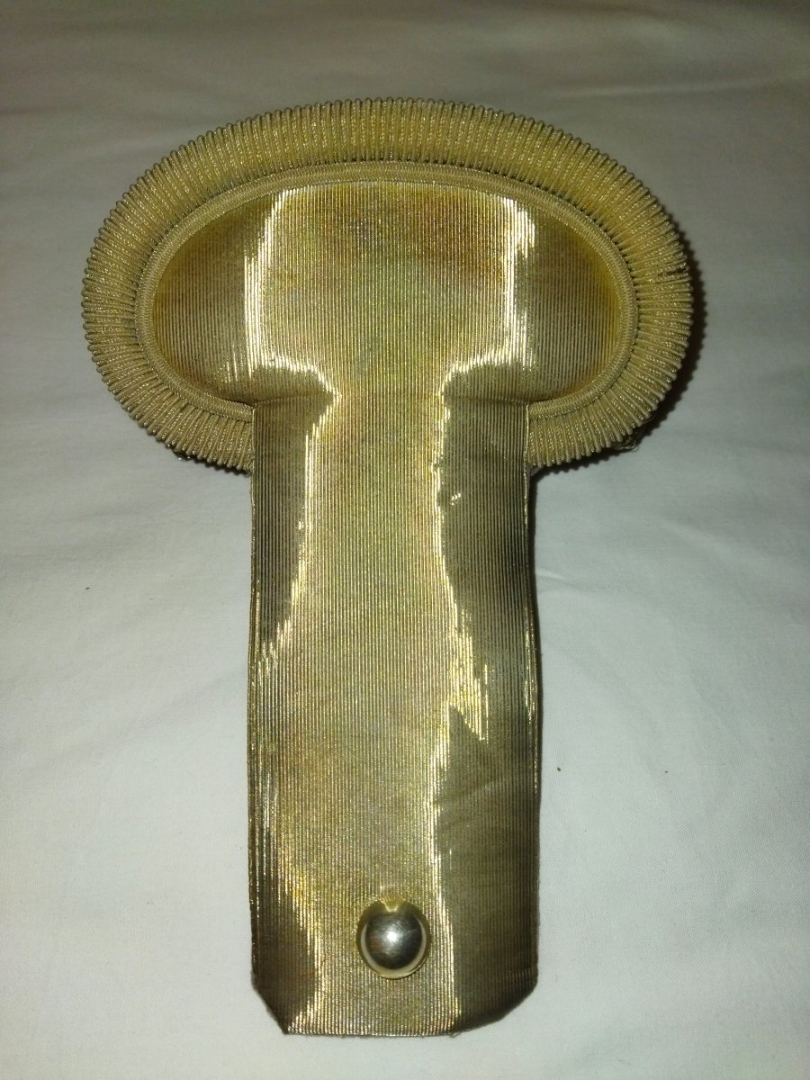 Militaria Antique Epaulettes Military Aiguillettes Gold Thread 19th Century Collection-photo-2