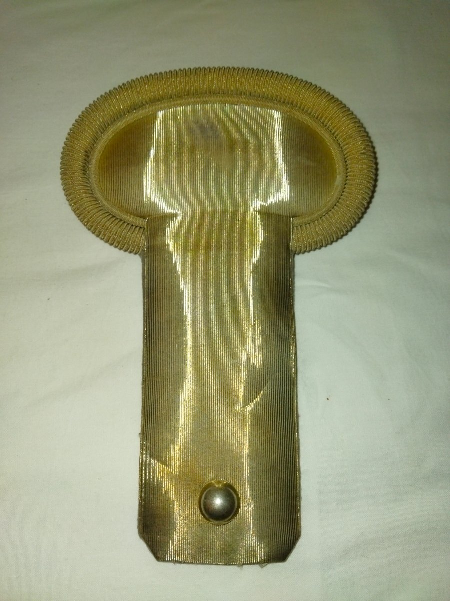 Militaria Antique Epaulettes Military Aiguillettes Gold Thread 19th Century Collection-photo-4