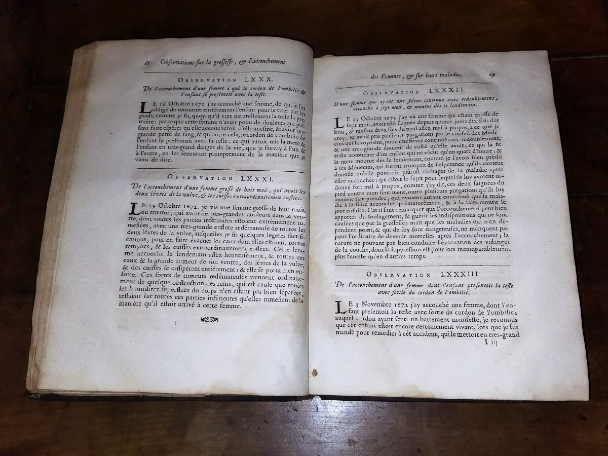 Mauriceau François Observations On Pregnancy And Childbirth In Women Medicine Disease 1694 Eo-photo-5