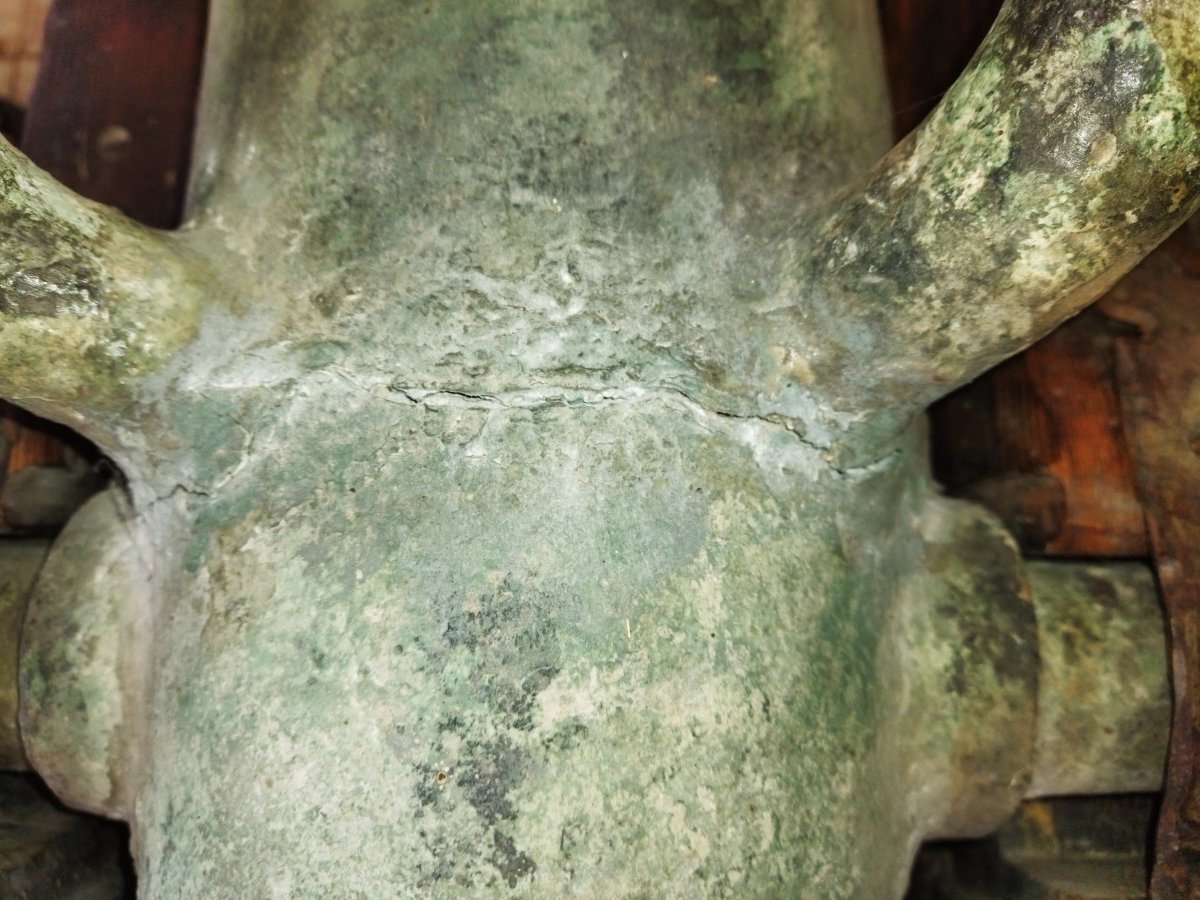 CANON Réplique d'Artillerie en Plâtre Décoration Militaria Art populaire Curiosité-photo-1