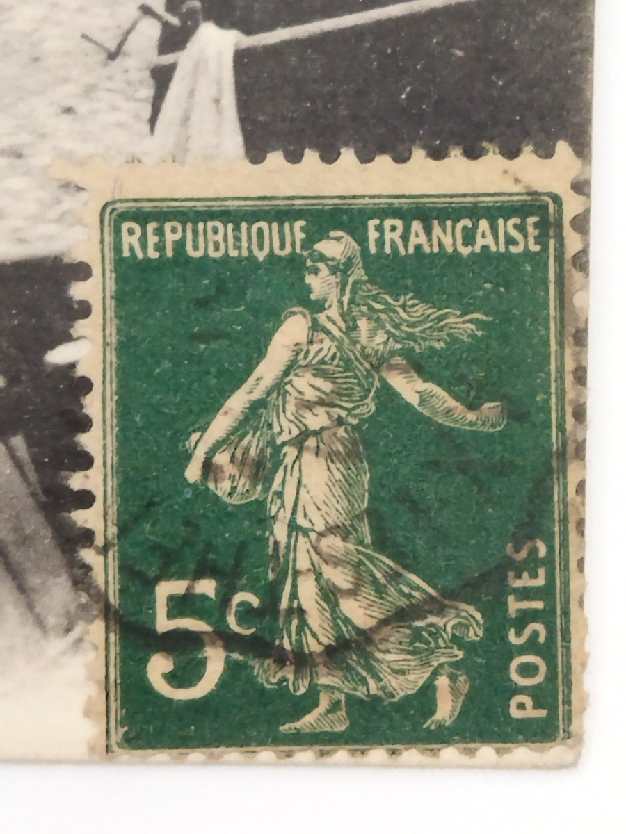 Vintage Animated Postcard "the Pig Market" Ariège, Occitanie Collection-photo-5