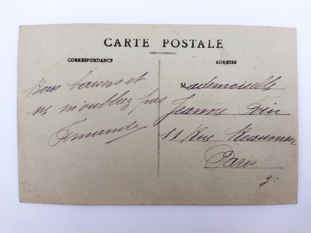 Vintage Animated Postcard "the Pig Market" Ariège, Occitanie Collection-photo-6