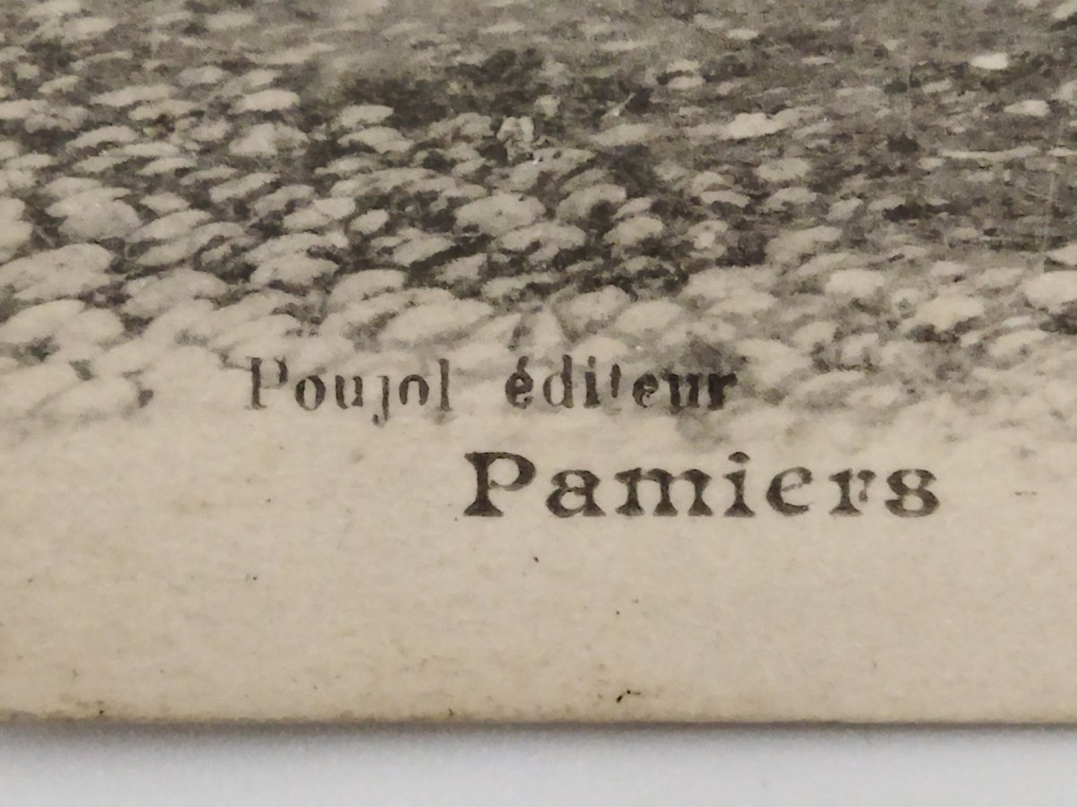 Vintage Animated Postcard "the Pig Market" Ariège, Occitanie Collection-photo-7