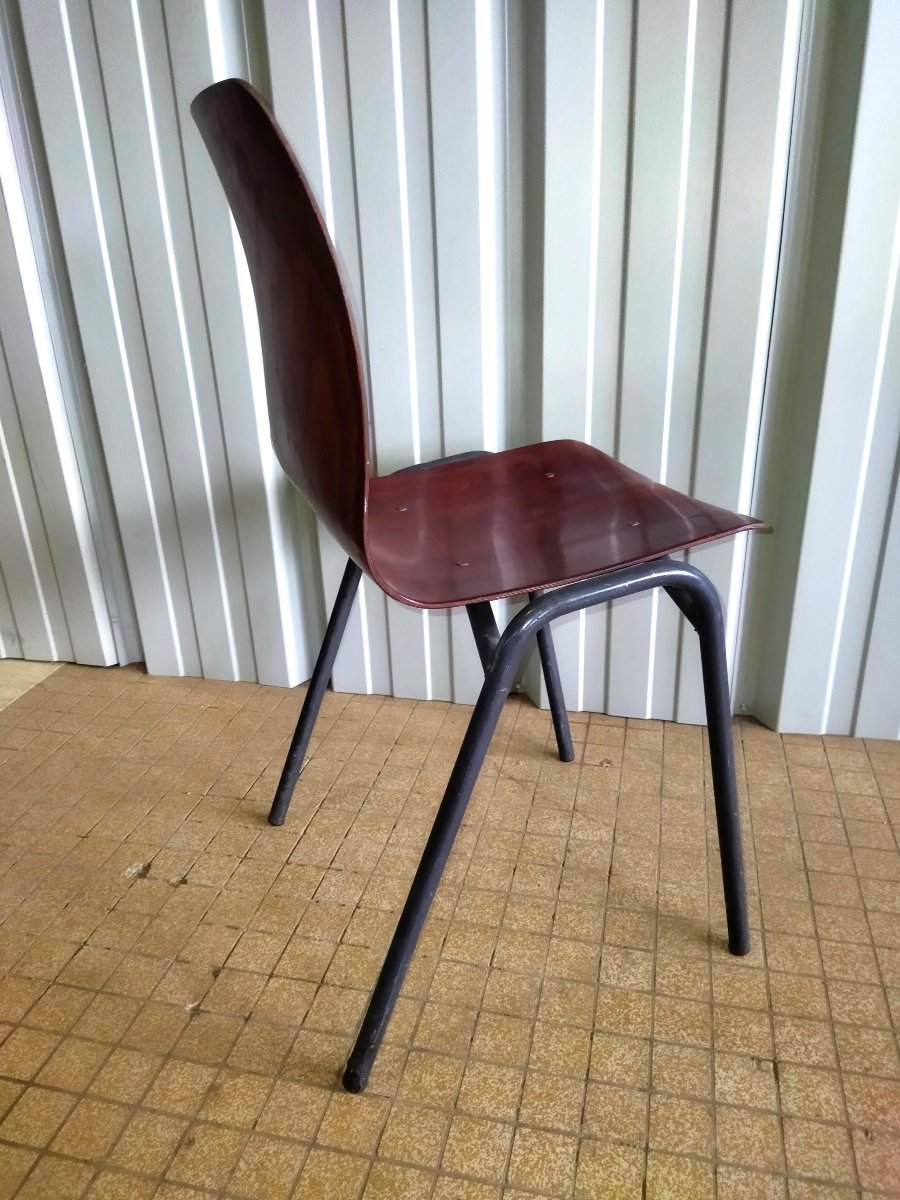 PAGWOOD PAGHOLZ Série De 6 Chaises Enfant de Collectivité Design GERMANY -photo-3