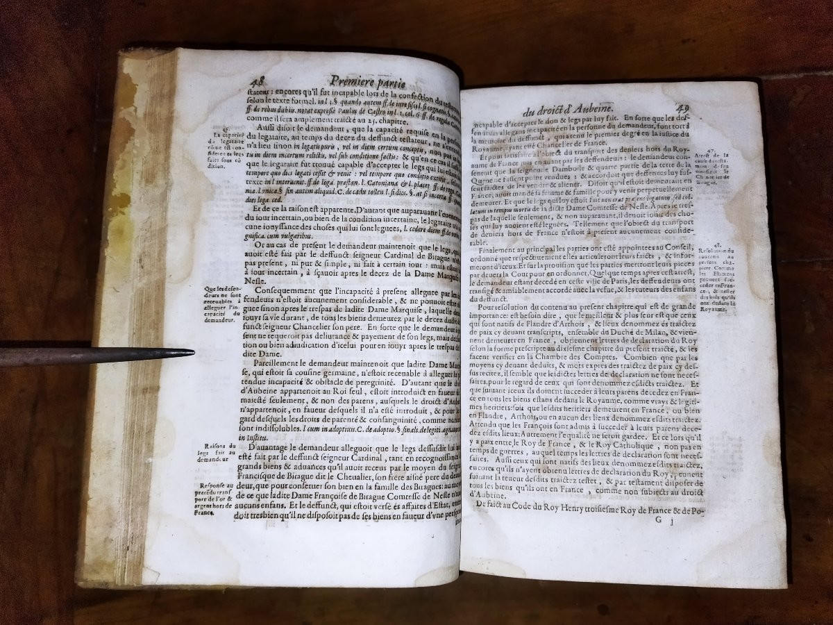 Jean Bacquet Old Book From The 17th Century, Legislation And Law, Geneva, 1625-photo-2