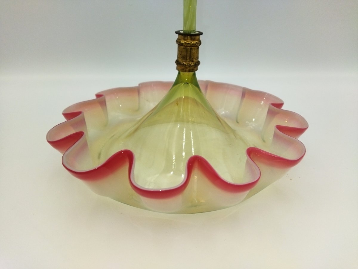 MURANO Centre de Table en Verre soufflé Tulipier XIX -photo-3