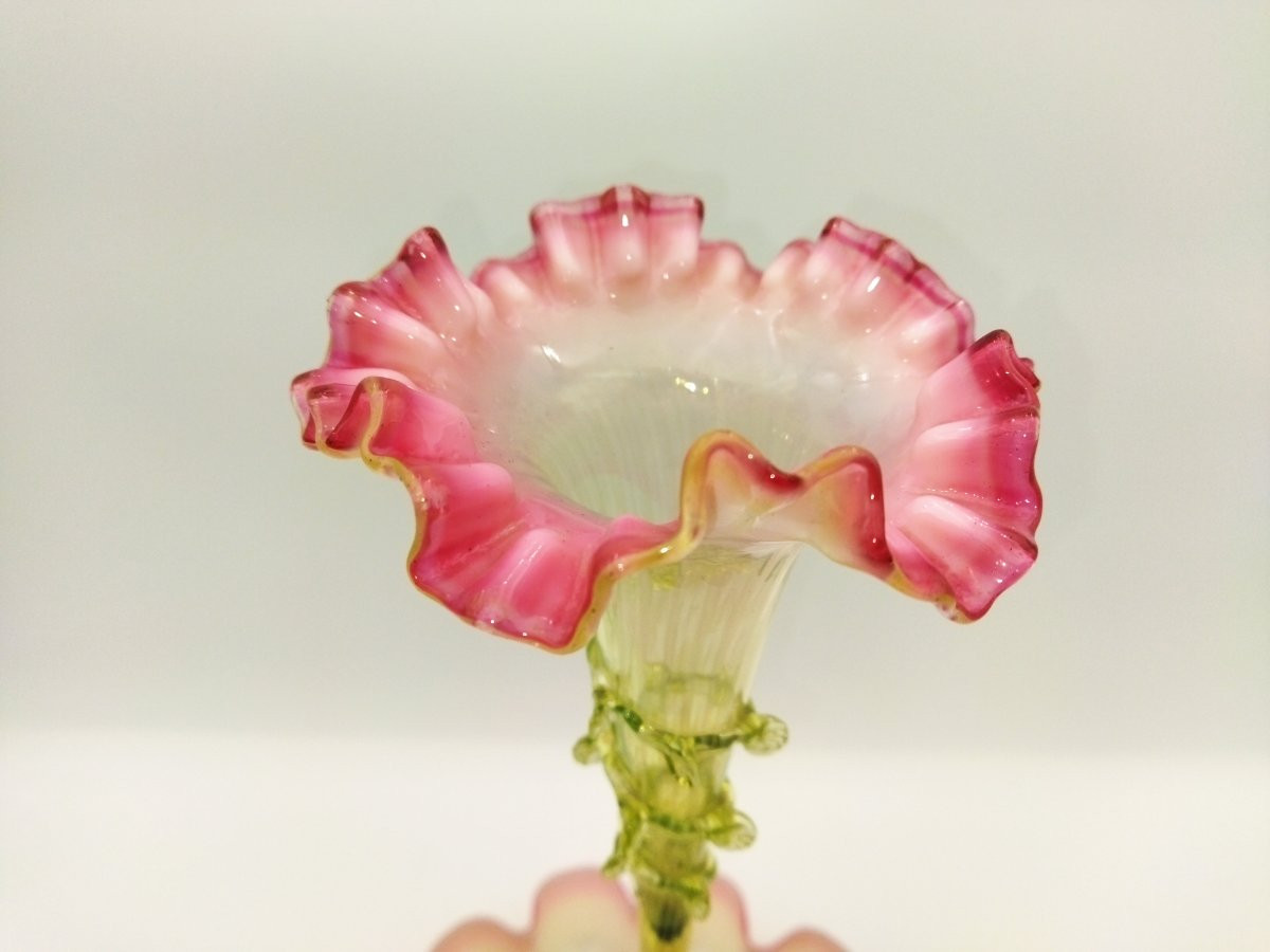 MURANO Centre de Table en Verre soufflé Tulipier XIX -photo-5
