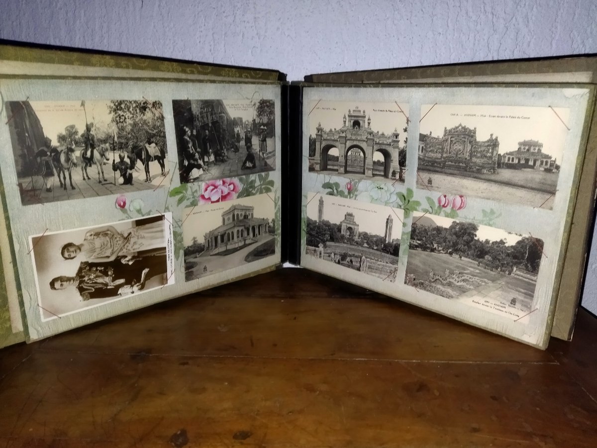 VIET-NAM INDOCHINE ALBUM 75 Cartes Postales anciennes Collection ANNAM HANOI TONKIN-photo-4