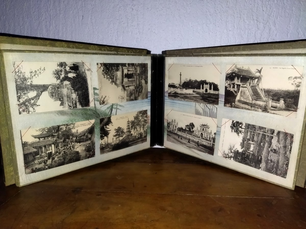 VIET-NAM INDOCHINE ALBUM 75 Cartes Postales anciennes Collection ANNAM HANOI TONKIN-photo-3