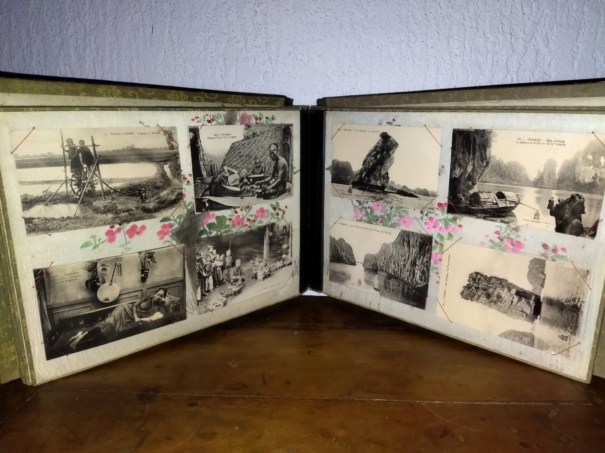 VIET-NAM INDOCHINE ALBUM 75 Cartes Postales anciennes Collection ANNAM HANOI TONKIN-photo-4
