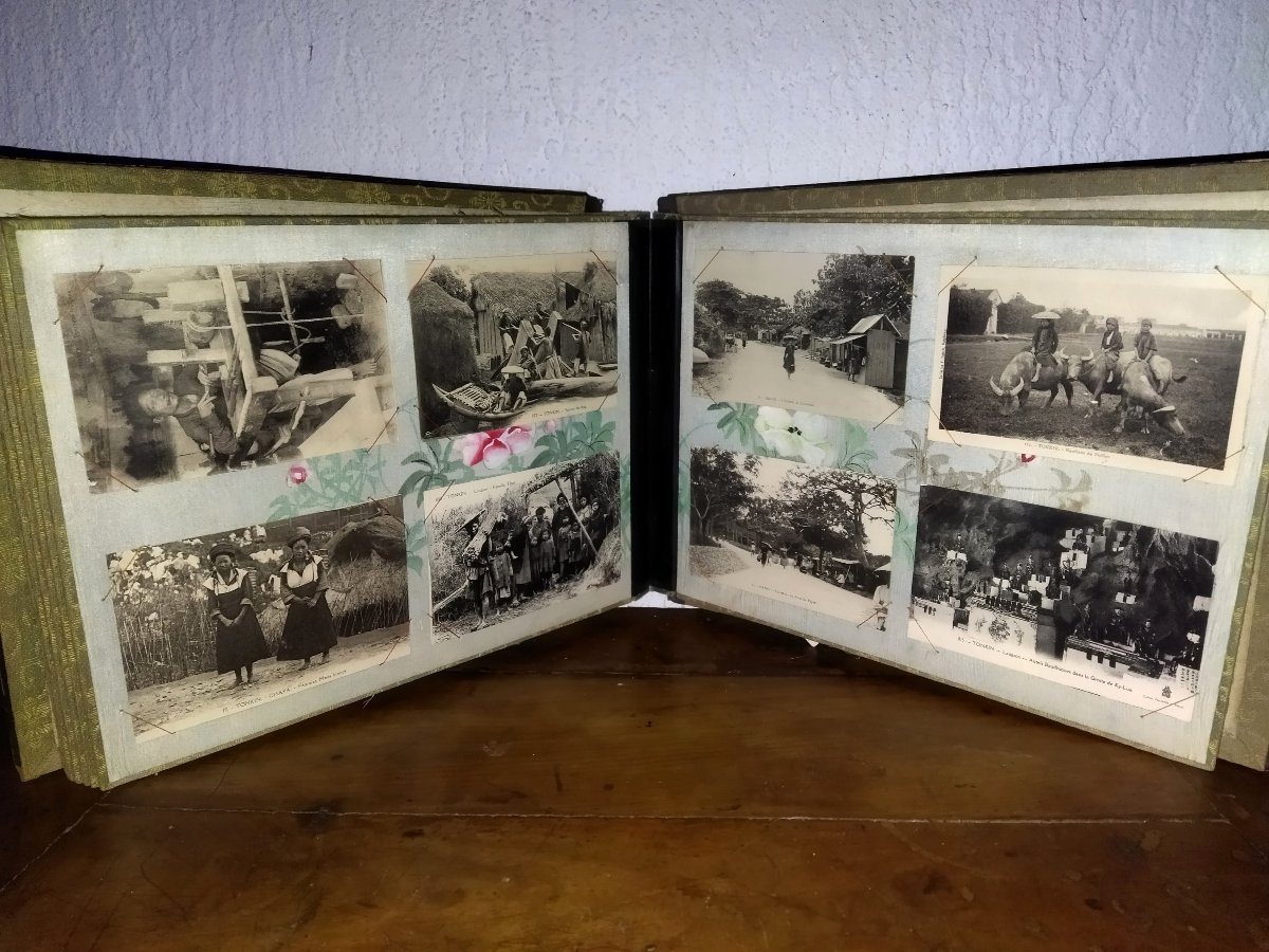 VIET-NAM INDOCHINE ALBUM 75 Cartes Postales anciennes Collection ANNAM HANOI TONKIN-photo-6
