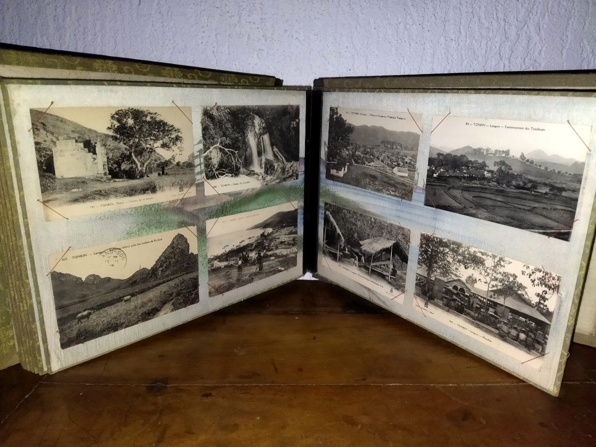 VIET-NAM INDOCHINE ALBUM 75 Cartes Postales anciennes Collection ANNAM HANOI TONKIN-photo-7