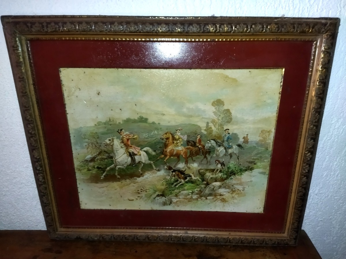 Table XX Scenes Of A Hunt: Horsemen And Hunting Dogs