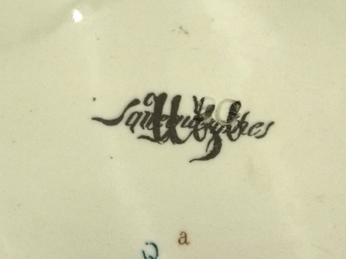 Sarreguemines Antique Earthenware Plate With Pheasant Decoration, 19th Century, Collection-photo-6