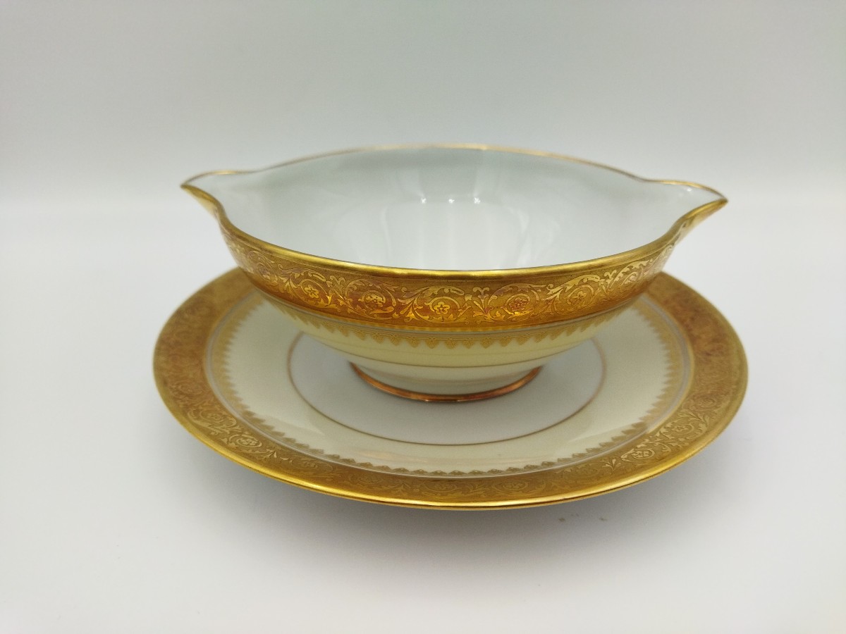 Limoges Haviland Sauce Pan Gilded Porcelain Tableware