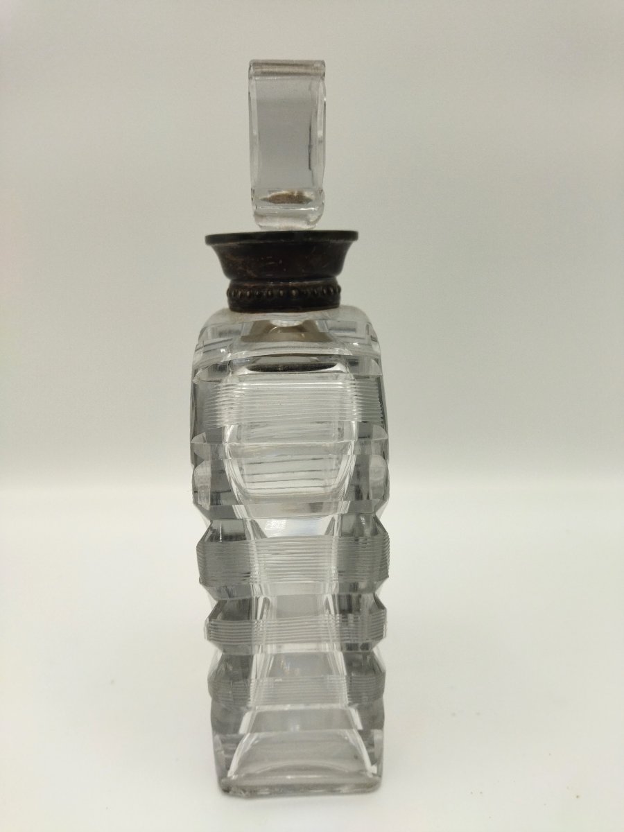 CARAFE WHISKY Cristal taillé et Argent ART DE LA TABLE-photo-4