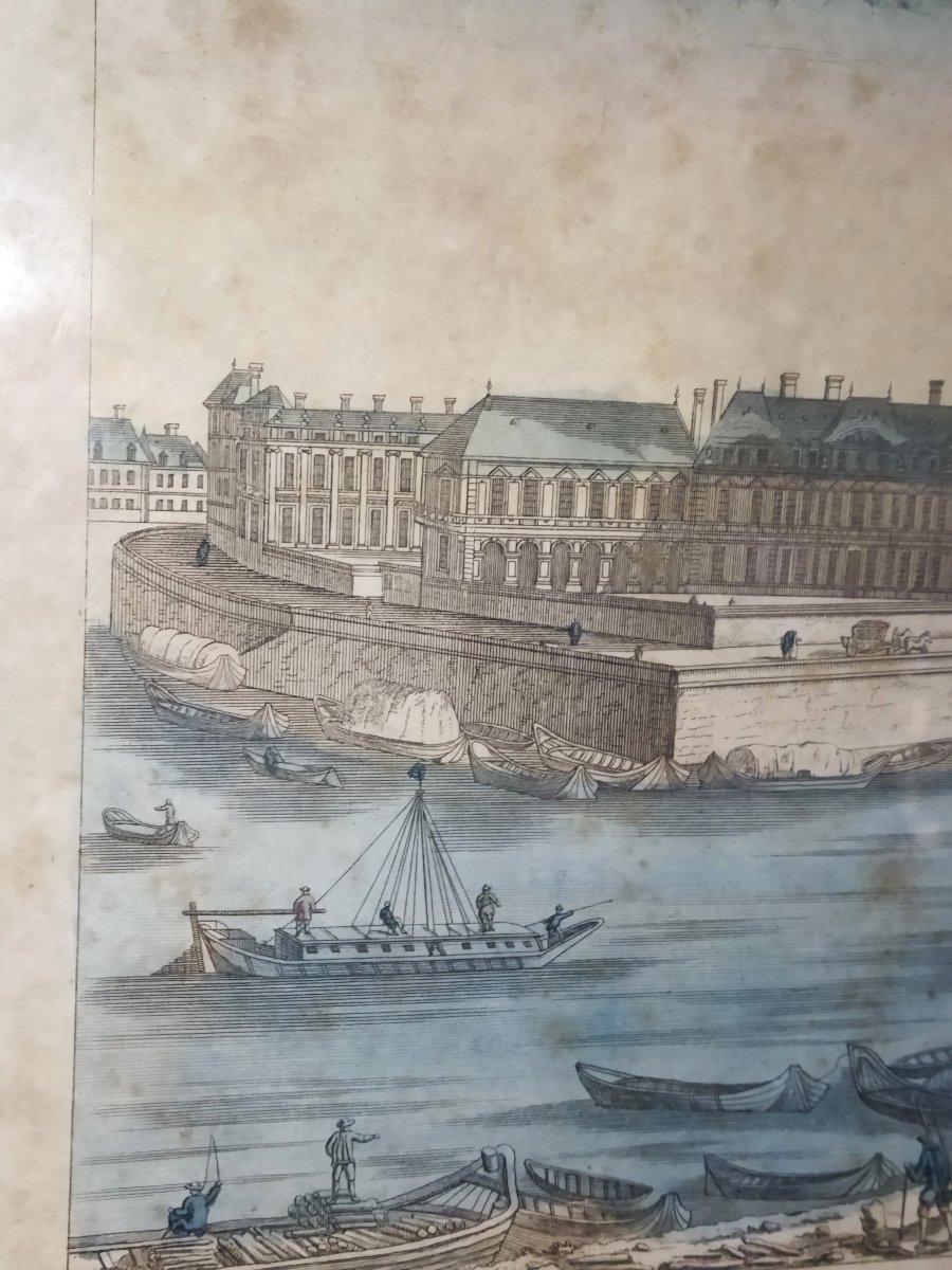 Optical View And Its Golden Frame: Paris, Ile Saint-louis, Pont De La Tournelle, Notre-dame...-photo-5