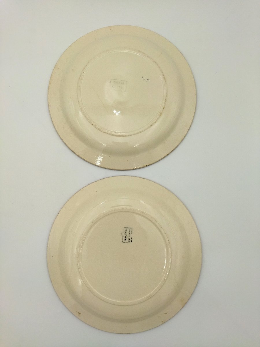 SALINS 2 Assiettes Décor d'Enfants Musiciens Collection-photo-1