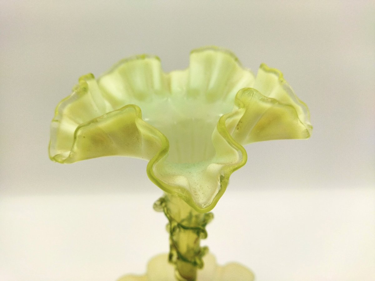 Murano Blown Glass Centerpiece Tulip Tree Soliflore Art Nouveau 19th Century -photo-5