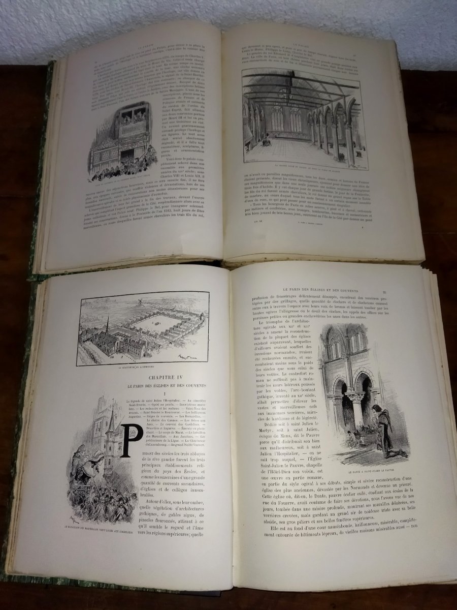 ROBIDA PARIS de Siècle en Siècle "COEUR DE PARIS" Texte Dessins Lithographies Collection-photo-4