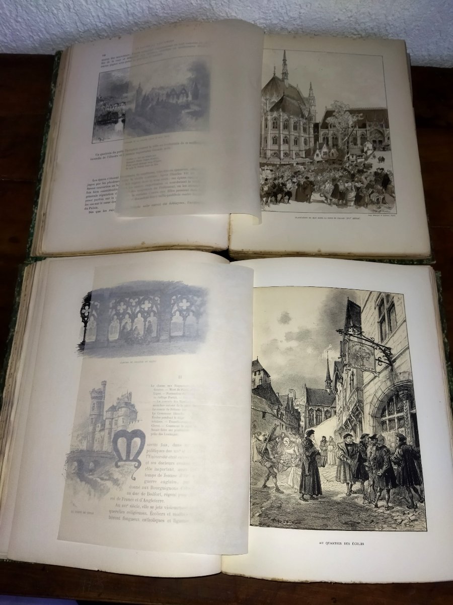 ROBIDA PARIS de Siècle en Siècle "COEUR DE PARIS" Texte Dessins Lithographies Collection-photo-5
