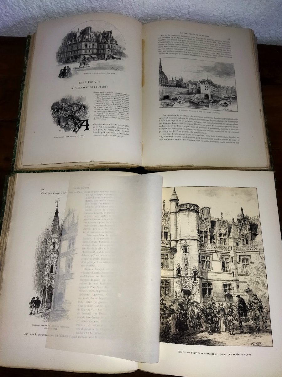 ROBIDA PARIS de Siècle en Siècle "COEUR DE PARIS" Texte Dessins Lithographies Collection-photo-6