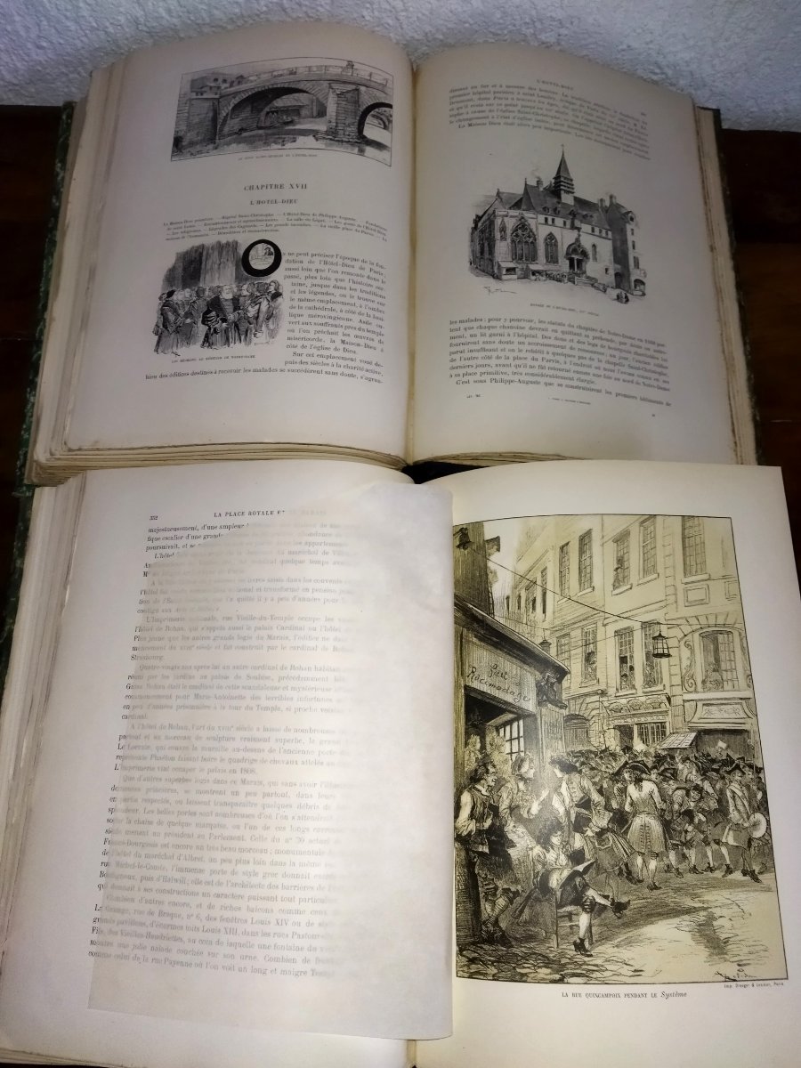 ROBIDA PARIS de Siècle en Siècle "COEUR DE PARIS" Texte Dessins Lithographies Collection-photo-8