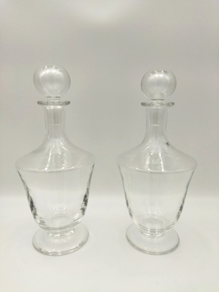 Saint-louis Pair Of Crystal Decanters Tableware -photo-2