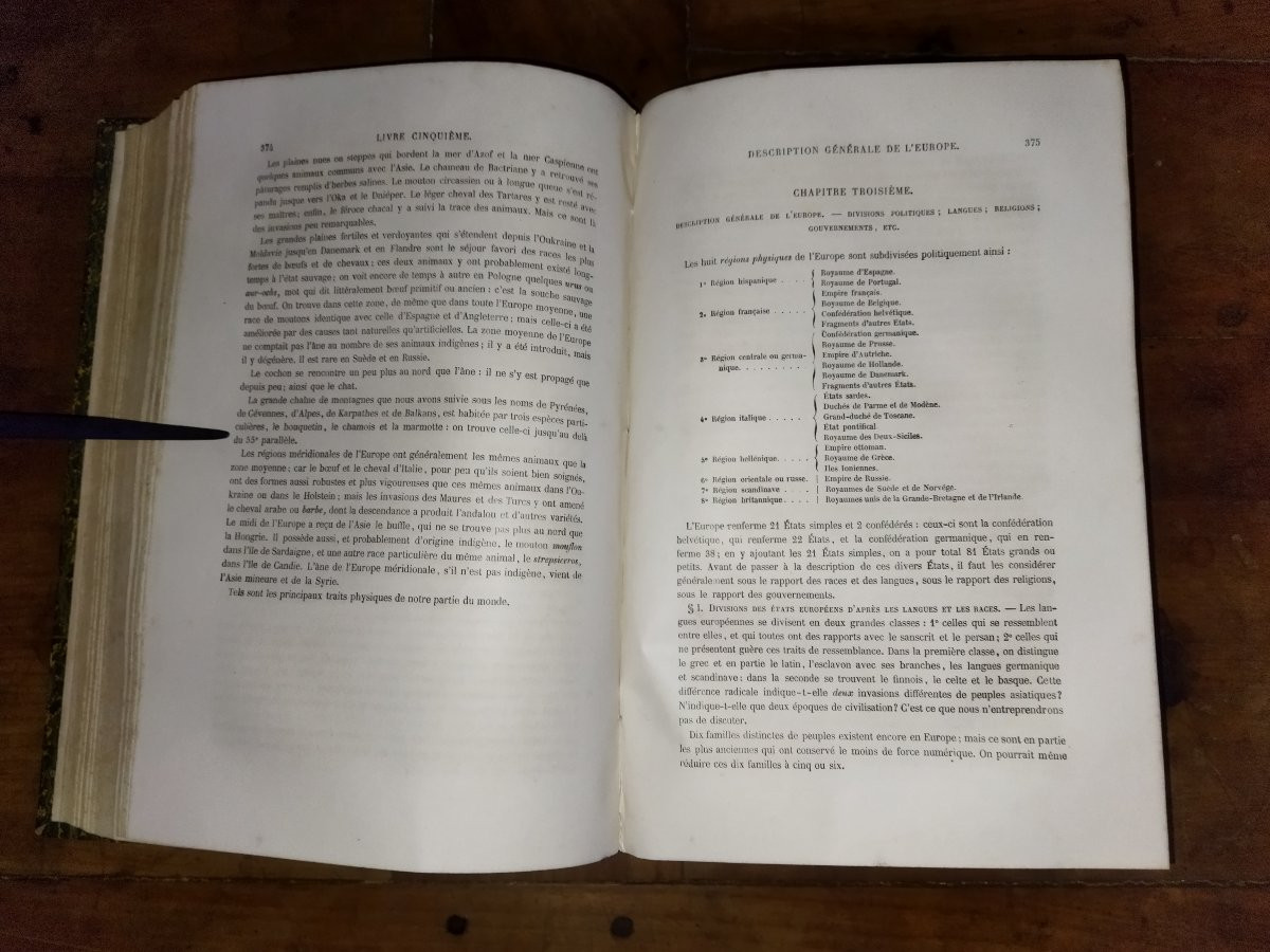 Malte-brun Universal Geography By Lavallée 6 Volumes 1875 Complete-photo-4