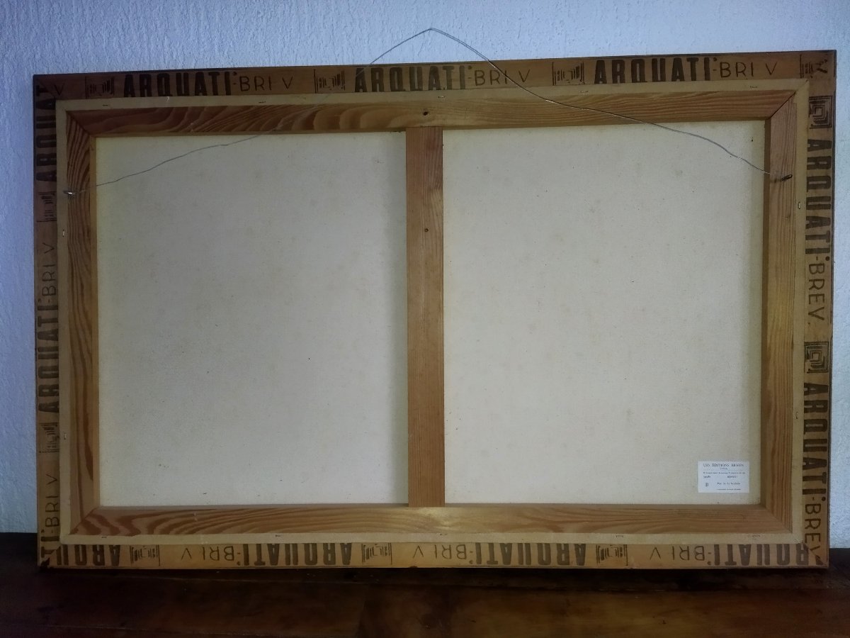 Bernard Buffet Canvas Print "la Rochelle" Braun Edition Garnier Gallery 1960-photo-1