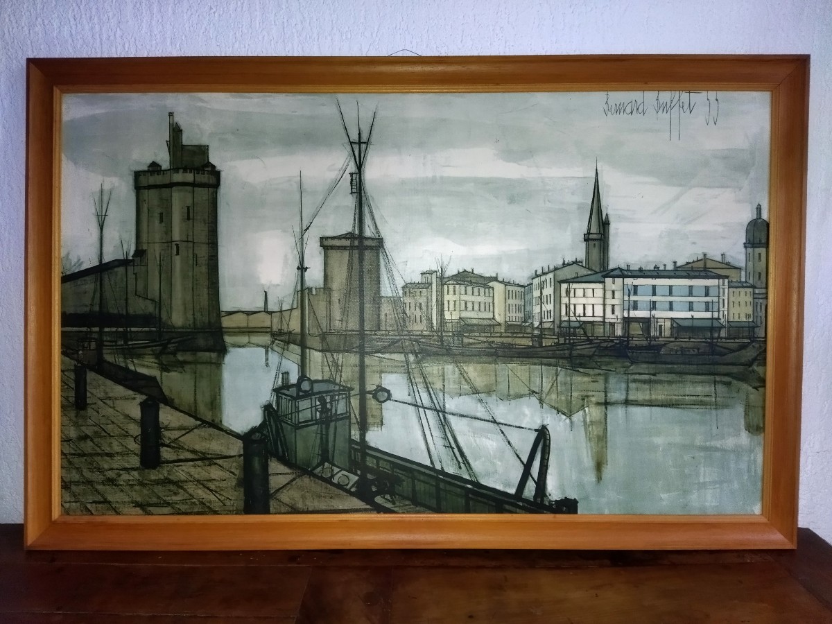 Bernard Buffet Canvas Print "la Rochelle" Braun Edition Garnier Gallery 1960