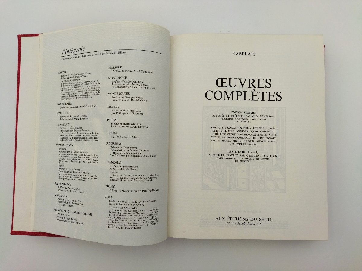Rabelais Complete Works By Guy Demerson 1973 Collection-photo-2