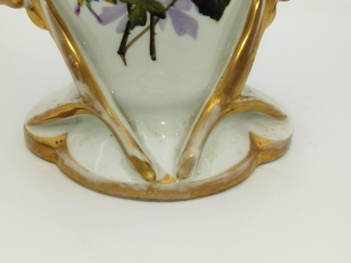 GRAND VASE D'ÉGLISE Porcelaine de PARIS  NAPOLÉON III-photo-4