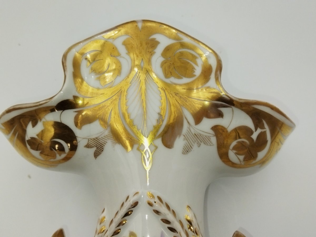 GRAND VASE D'ÉGLISE Porcelaine de PARIS  NAPOLÉON III-photo-6