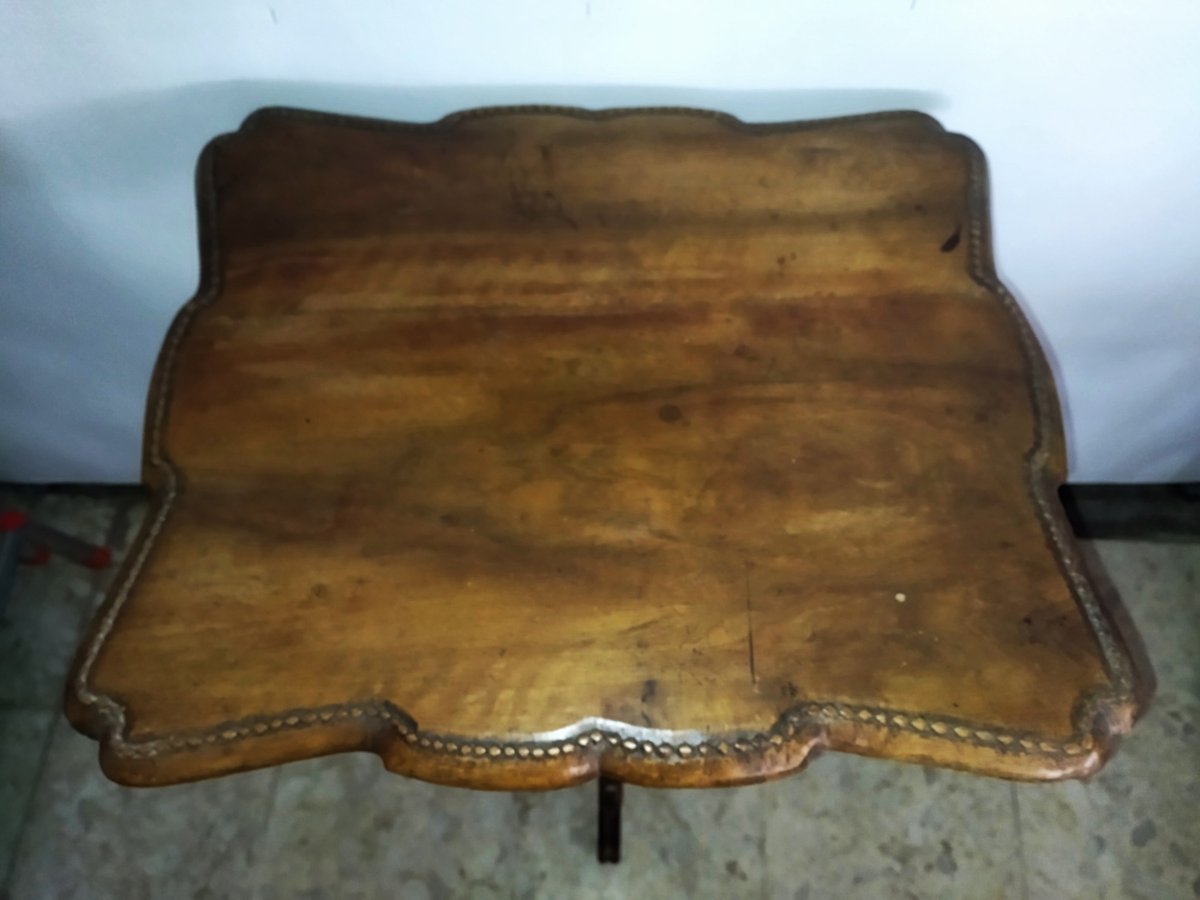 Tripod Side Table, Walnut Top, 19th Century-photo-5