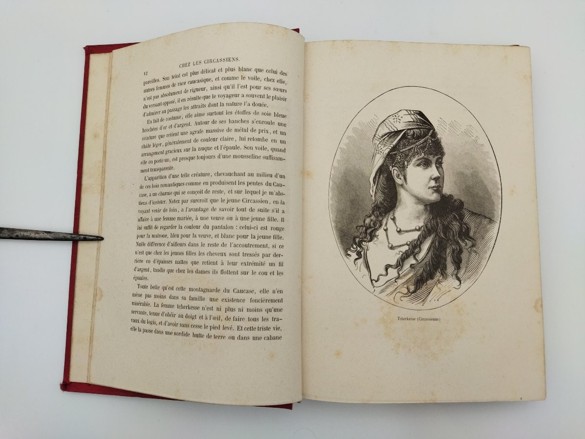 Woman Antique Book Ethnology Customs Engravings Jules Gourdault 1882-photo-2