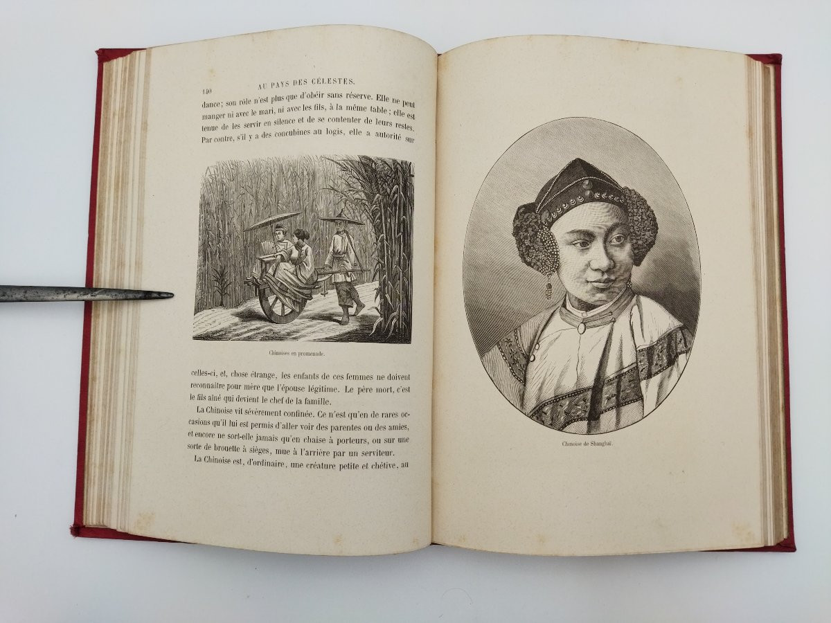 Woman Antique Book Ethnology Customs Engravings Jules Gourdault 1882-photo-5