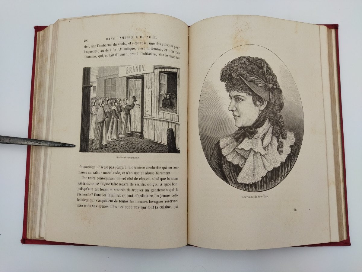 Woman Antique Book Ethnology Customs Engravings Jules Gourdault 1882-photo-7