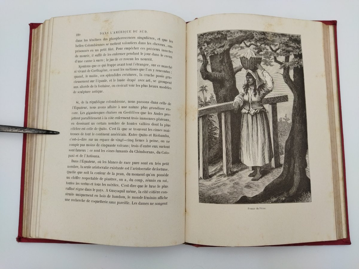 Woman Antique Book Ethnology Customs Engravings Jules Gourdault 1882-photo-8