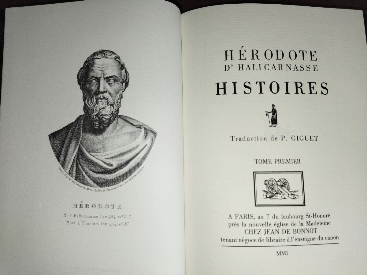 HÉRODOTE Reliure Jean de BONNOT -photo-2