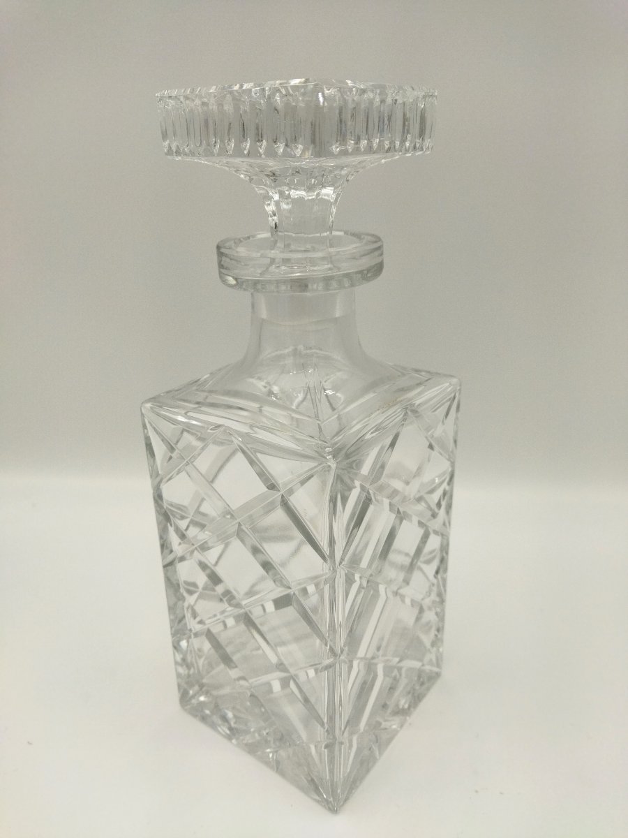 CARAFE WHISKY SPIRITUEUX Cristal taillé  ART DE LA TABLE-photo-2