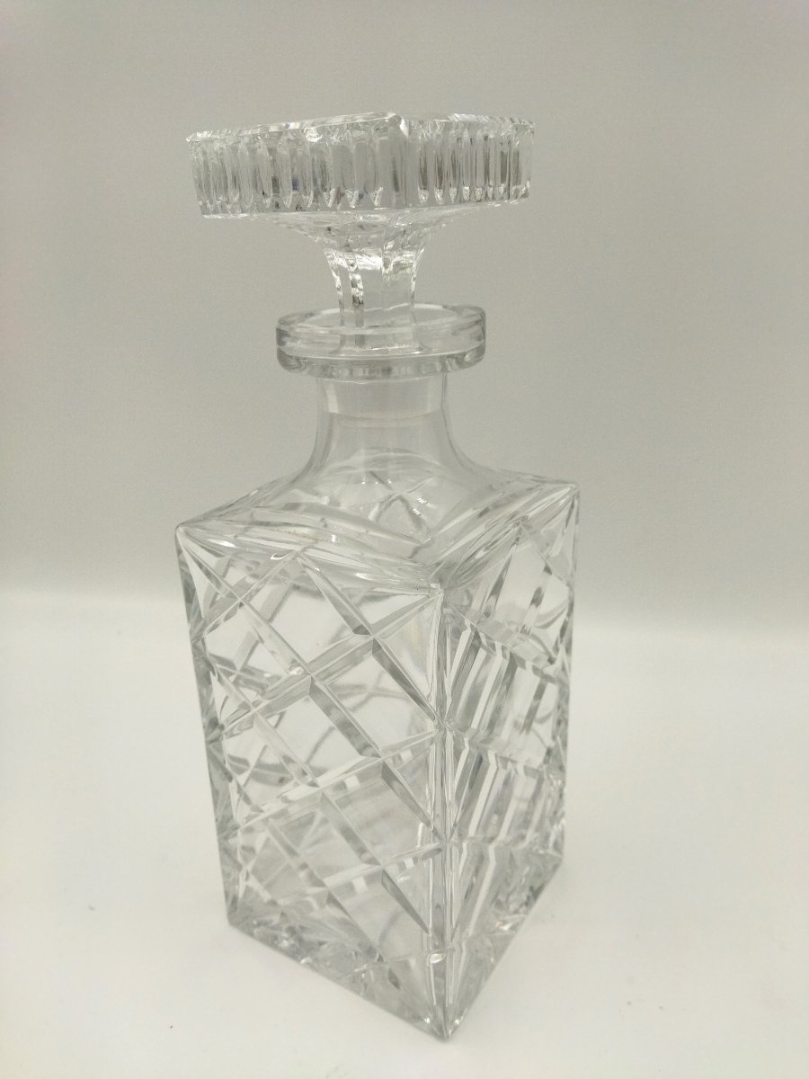 CARAFE WHISKY SPIRITUEUX Cristal taillé  ART DE LA TABLE-photo-3