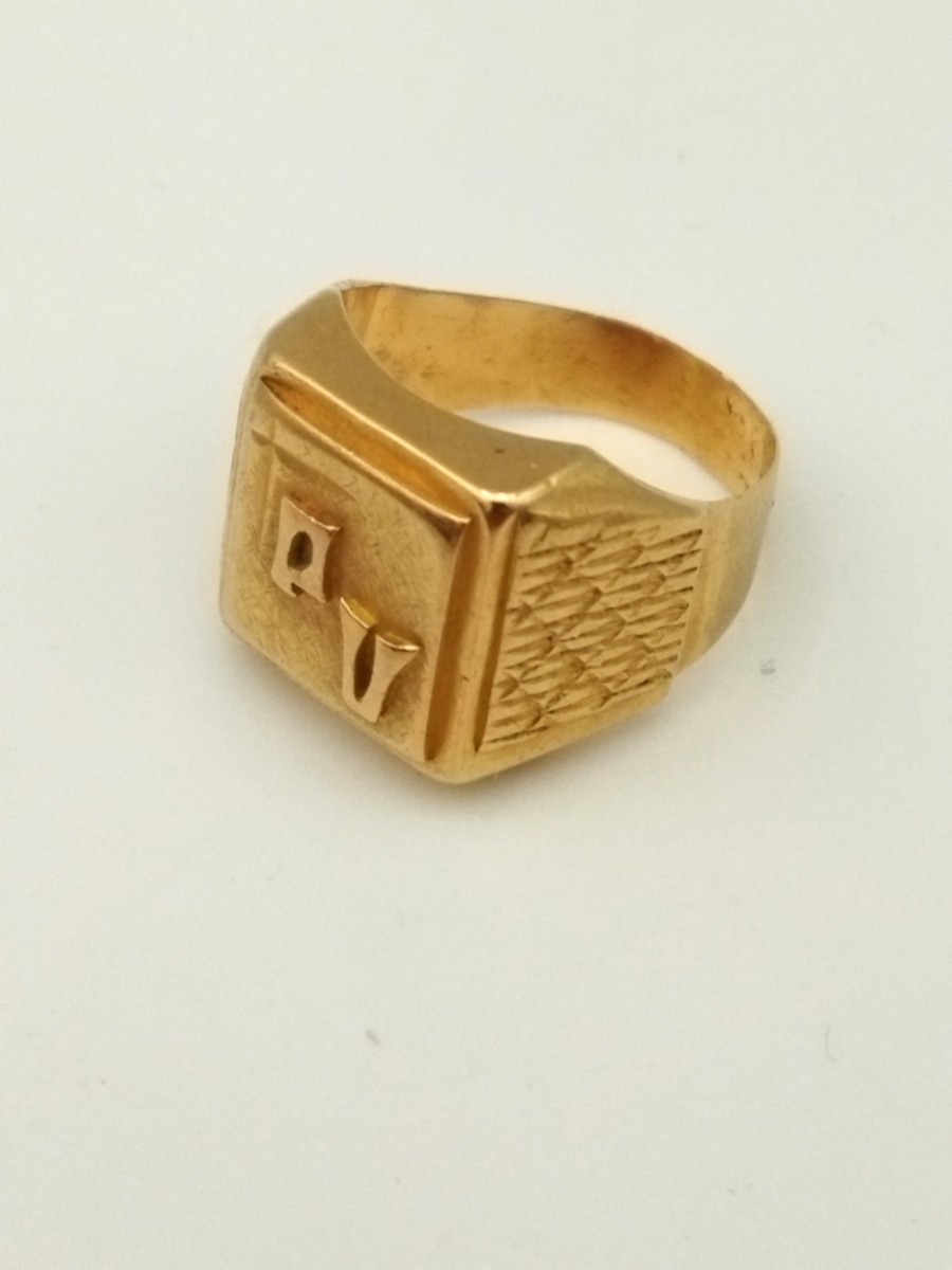 Signet Ring In Gold Men's Jewelry 